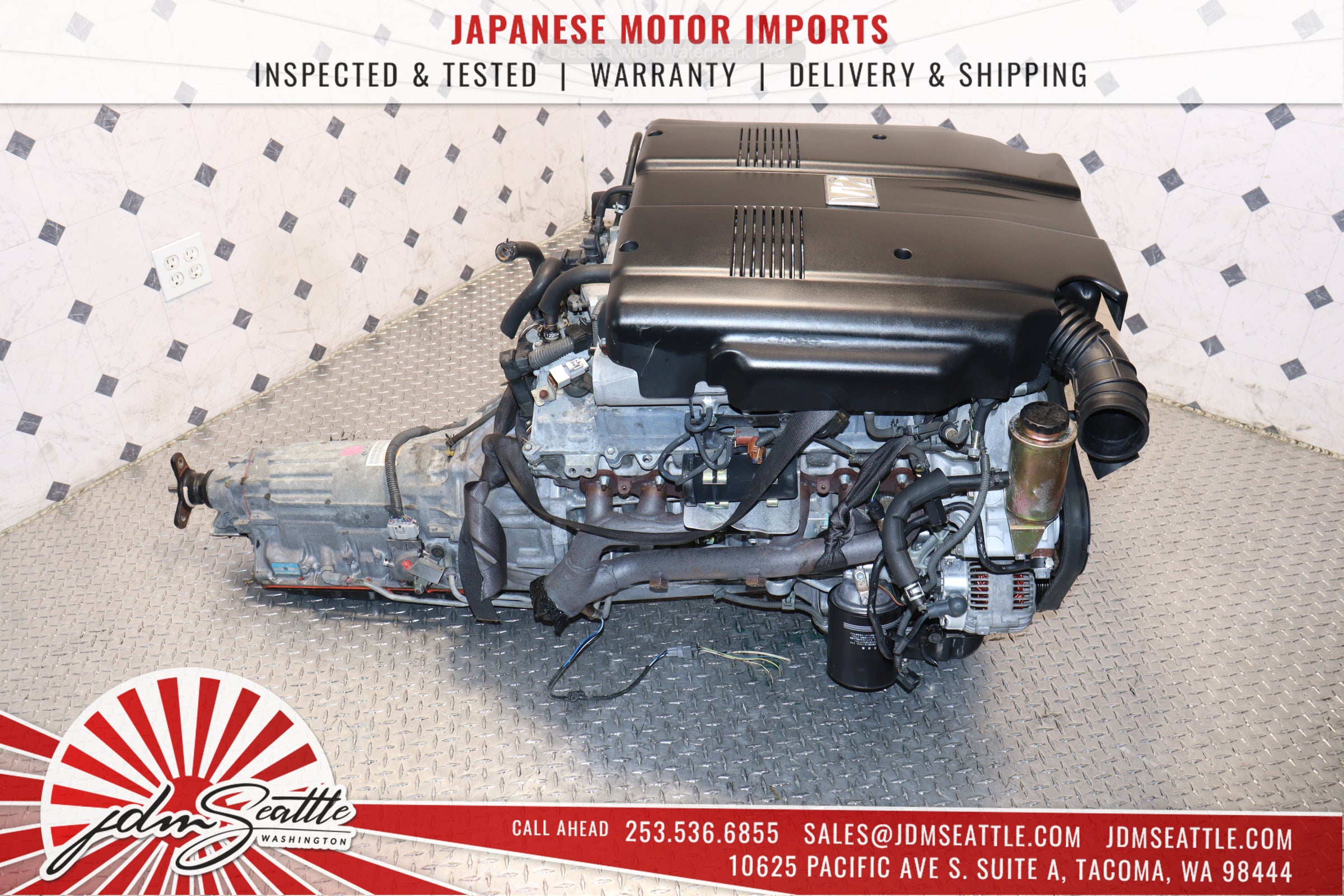 1GZ FE 5.0L V12 Engine & Transmission - Compatible with Toyota Century & JDM Supra - High Performance Replacement for Classic Japanese Cars - Perfect for Engine Swap & Restoration Projects