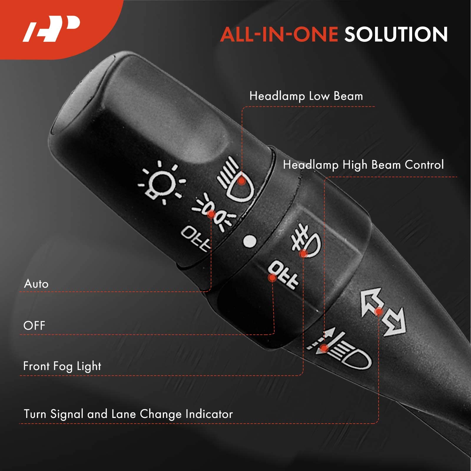 Premium Multifunction Switch - Turn Signal, Headlamp Beam & Fog Light Switch Compatible with 1995-2001 Nissan Altima, Frontier, Maxima, Pickup, 200SX, Sentra, Xterra - Replacement Part # CBS1030 255401E404 - Perfect for Night Driving and Off-Road Adventures