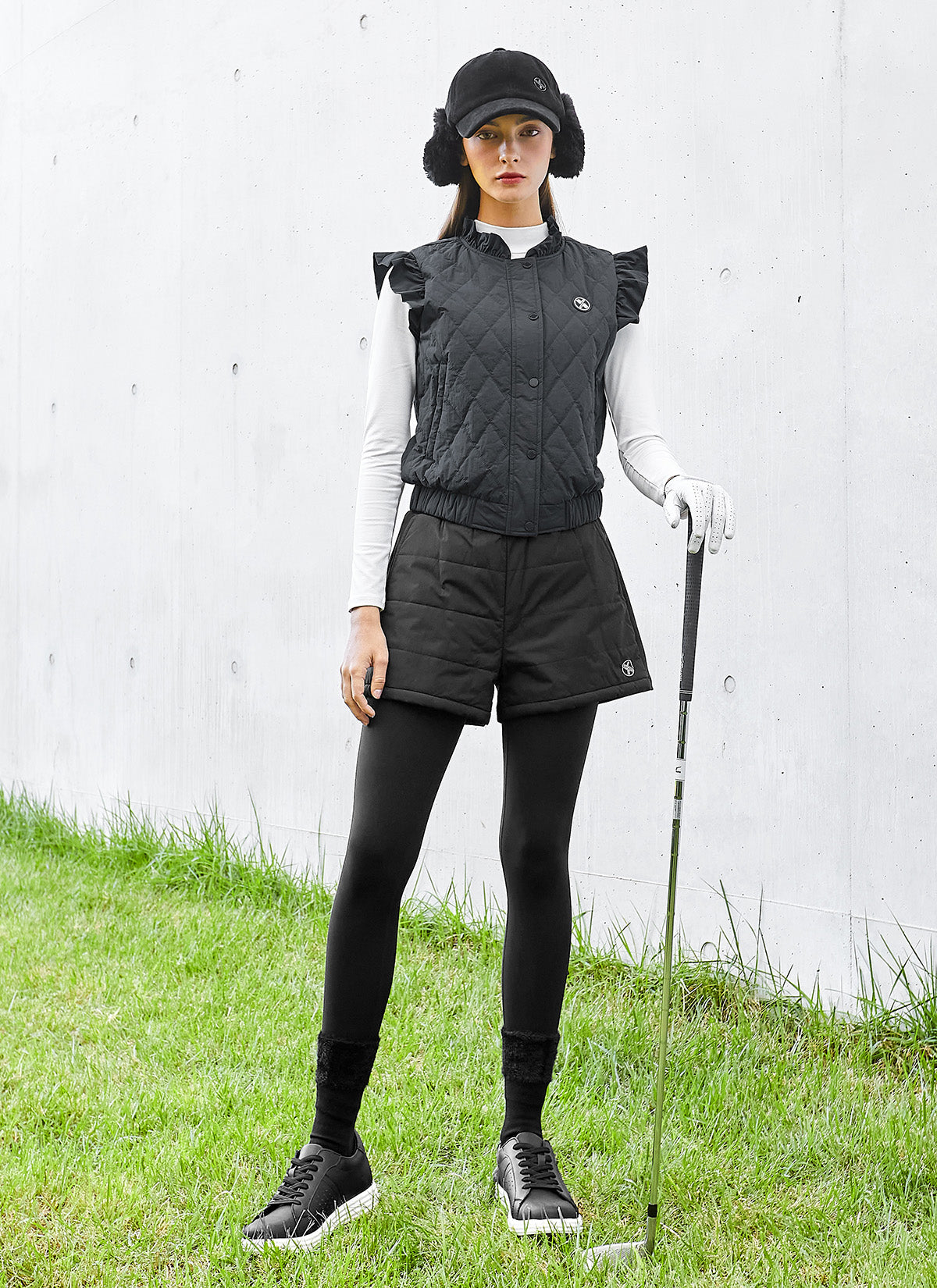 Quilted Ruffle Trim Vest for Women - Stylish Layering Piece for Fall & Winter Fashion | Perfect for Office, Casual Outfits & Date Nights