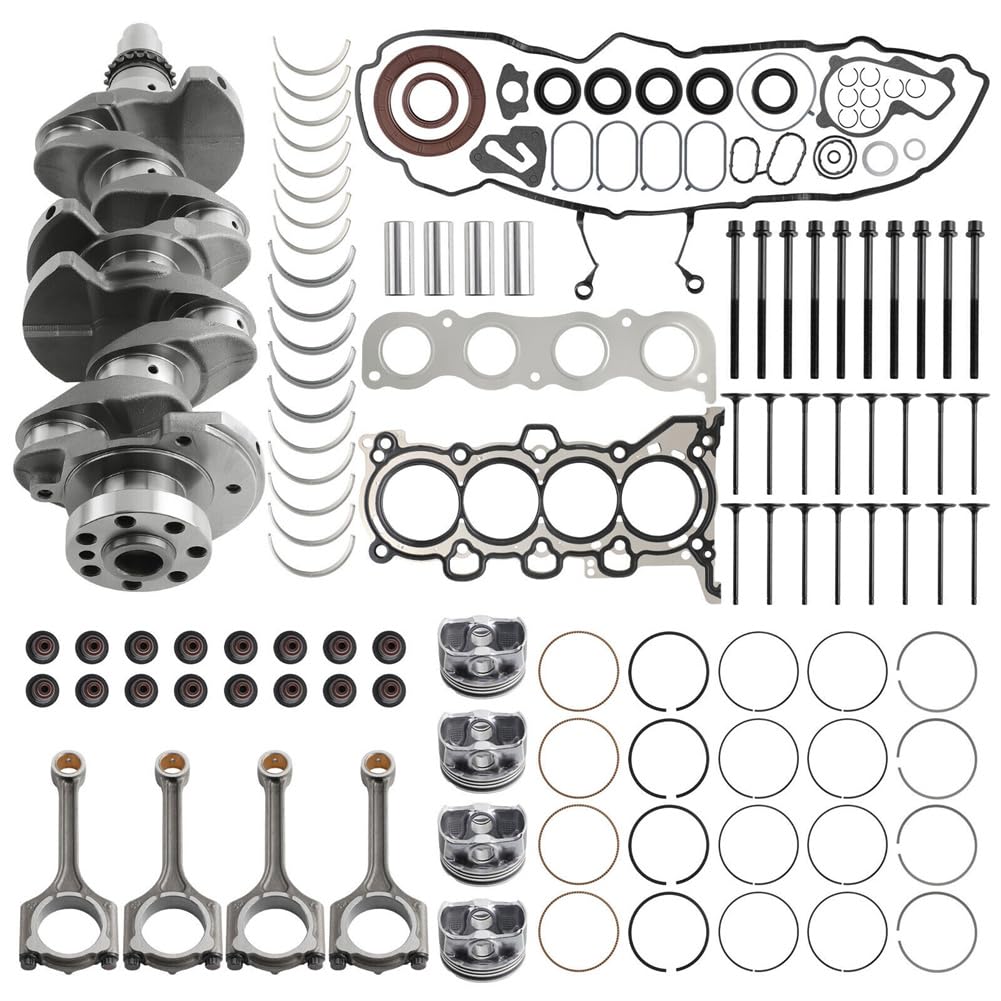 JIK Engine Rebuild Kit - Complete Crankshaft, Connecting Rods & Gasket Set for Hyundai KIA 2.0L Theta II Engine - Perfect for Engine Overhaul & Performance Restoration