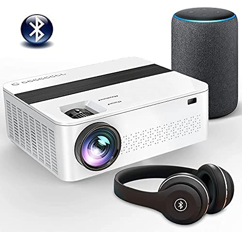 JIFAR 4K Projector with 5G WiFi & Bluetooth - 1100ANSI Outdoor Movie Projector for 450