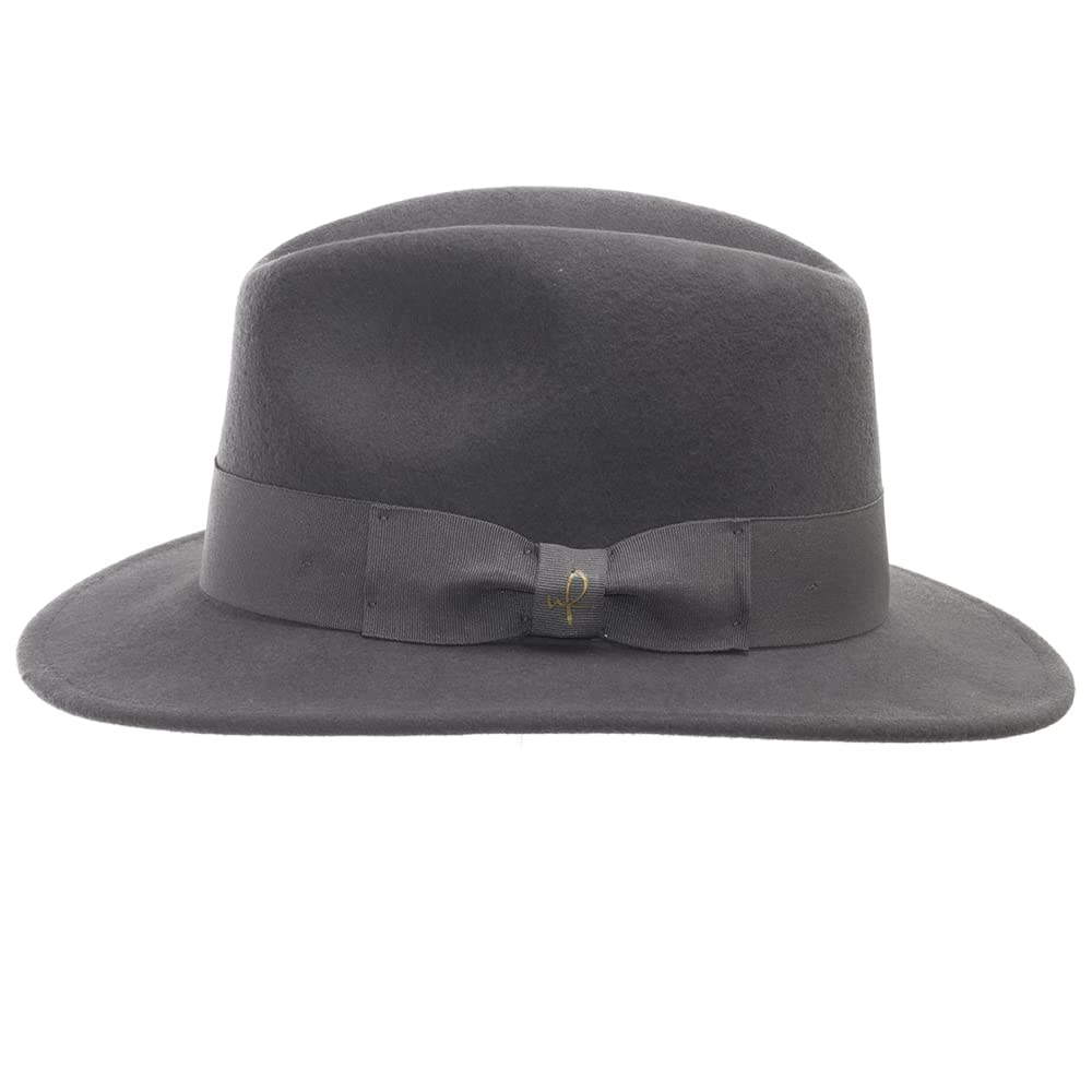Drover Classic Crushable Wool Felt Outback Fedora Hat - Water Repellent & Durable for Outdoor Adventures, Hiking, and Travel