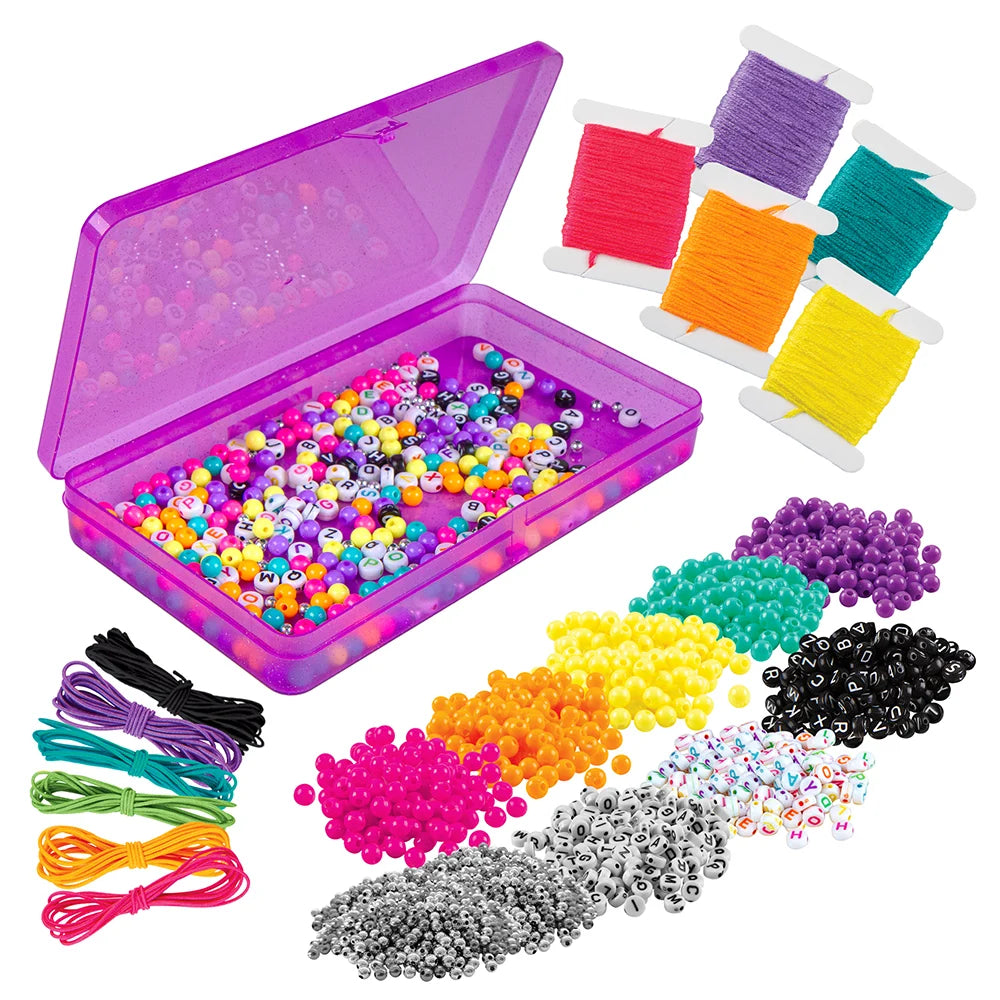 FA Bead Set - DIY Jewelry Making Kit for Bracelets & Necklaces - Tell Your Story with Custom Beaded Accessories - Perfect for Gifts, Parties & Creative Crafting
