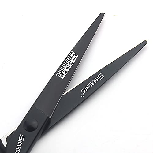 Professional 6 Inch Hair Cutting Scissors - 440C Stainless Steel Barber Shears with Black Dragon Design & Thinning Scissors - Perfect for Salon Stylists & Home Hairdressing