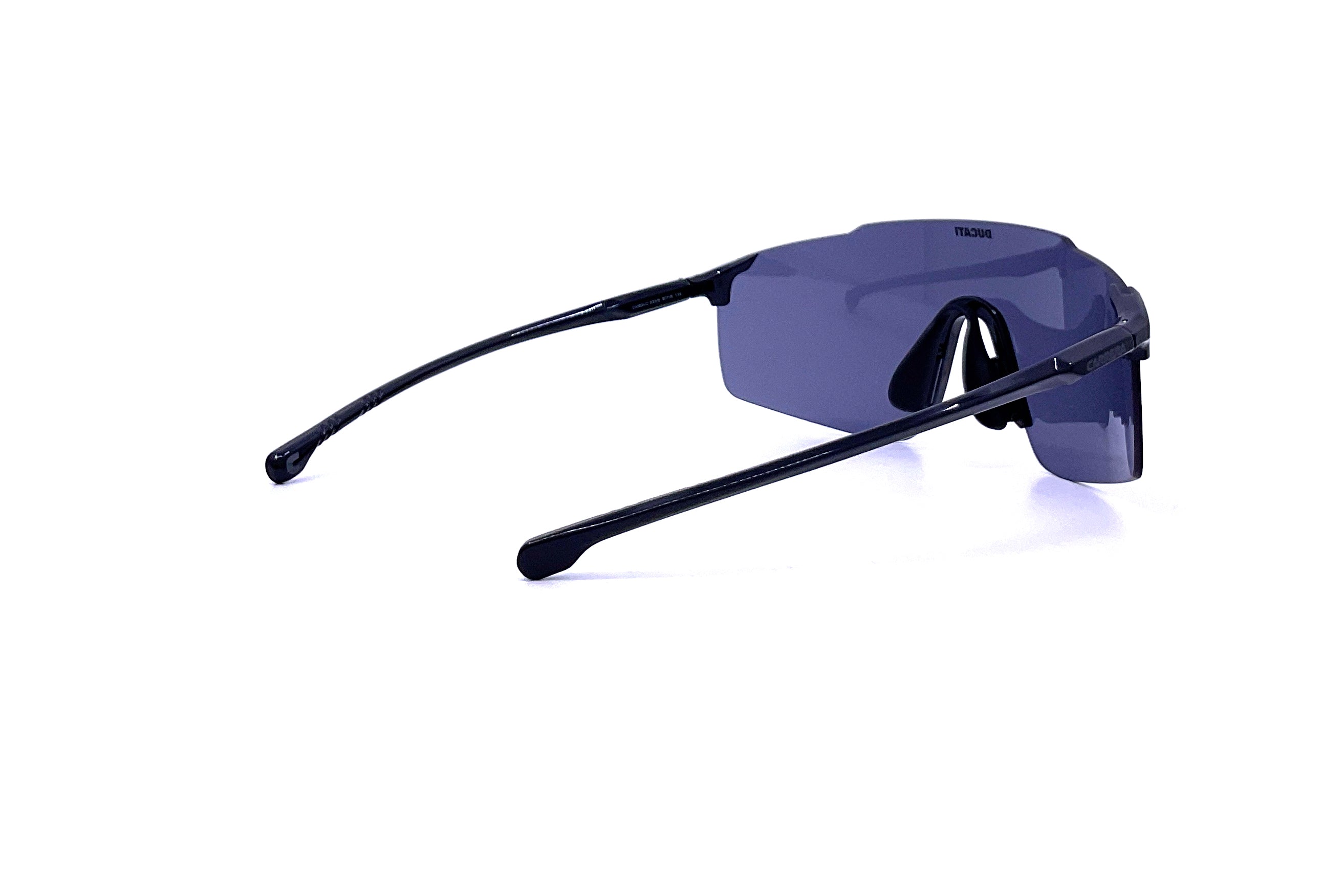 Carrera Carduc 033/S Rimless Shield Sunglasses x Ducati - Black Polarized Sports Sunglasses for Motorcycle Riding & Outdoor Activities