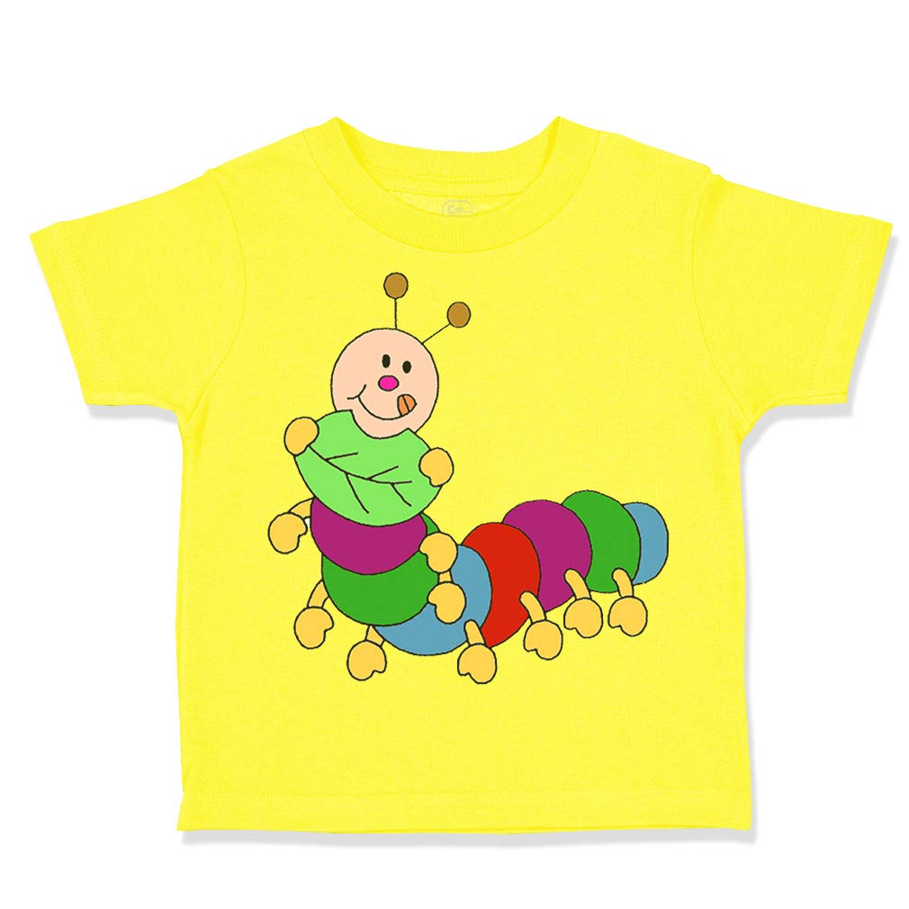 Custom Hungry Caterpillar Toddler T-Shirt - 100% Cotton Boys & Girls Tee - Perfect for Birthday Parties, Daycare & Family Photos
