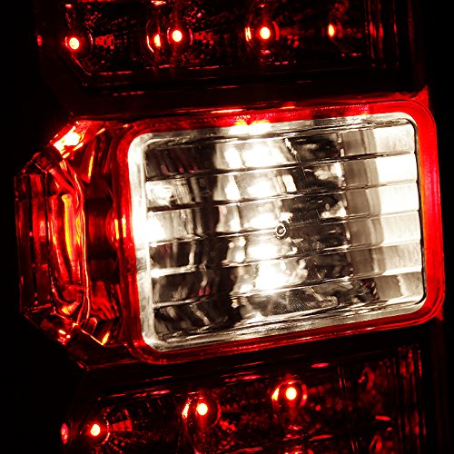 AKKON Red LED Tail Lights Replacement Pair for 2014-2018 Chevy Silverado & GMC Sierra - Left + Right Side Tail Lamps | Enhanced Visibility & Style for Night Driving & Off-Road Adventures