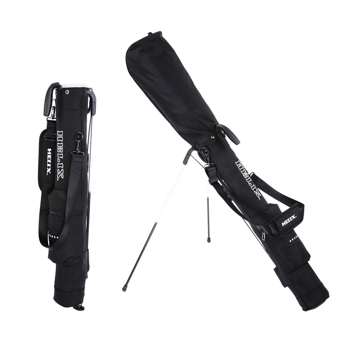 **HELIX Lightweight Golf Stand Bag - Easy Carry Sunday Travel Golf Bag with Shoulder Strap for Men & Women | Perfect for Practice, Range & Weekend Golfing**