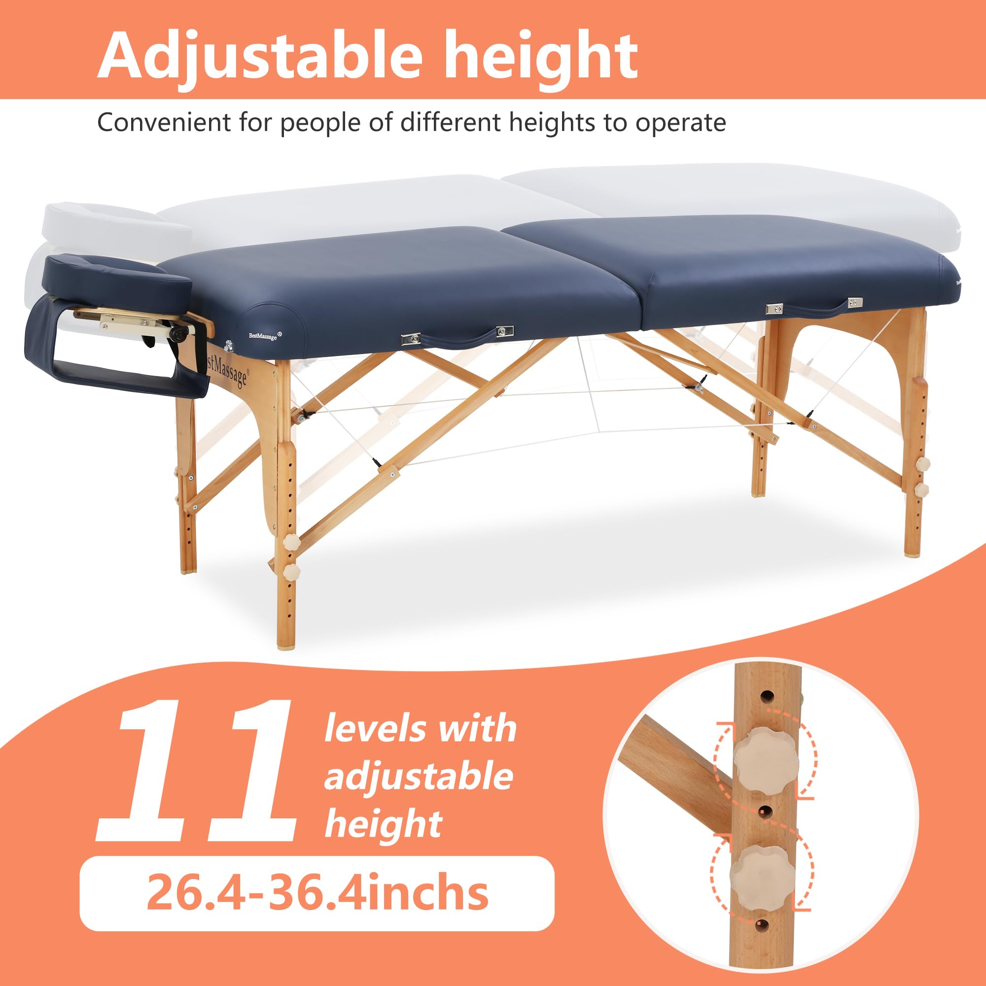 Premium Portable Massage Table 72