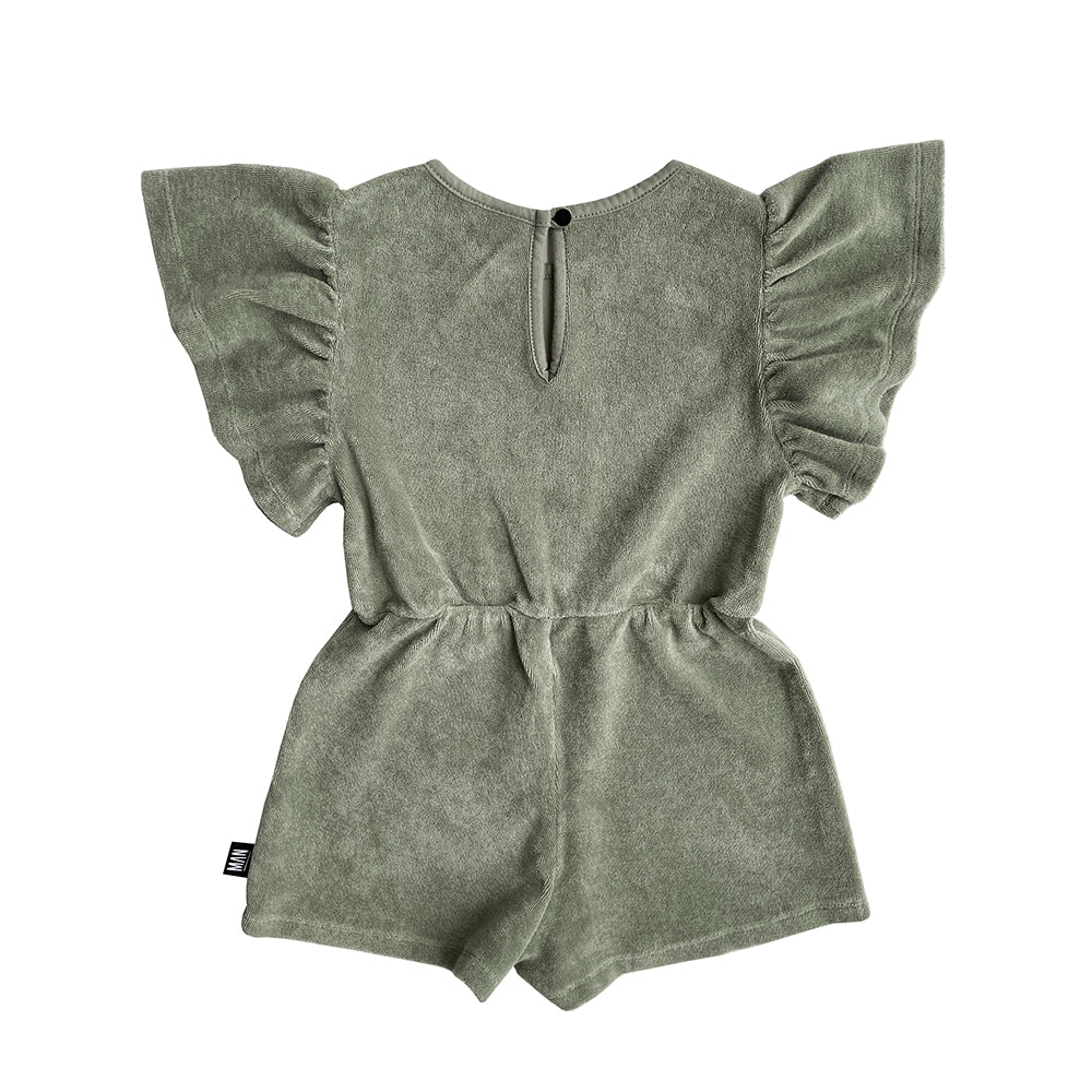 LMH Girls Terry Playsuit - Soft & Comfortable Romper for Toddlers - Perfect for Playtime, Daycare & Outdoor Adventures