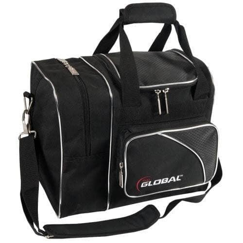 900Global Deluxe Single Bowling Ball Tote Bag - Black | Lightweight & Durable for League Play & Practice | Perfect for Bowling Enthusiasts & Pro Players