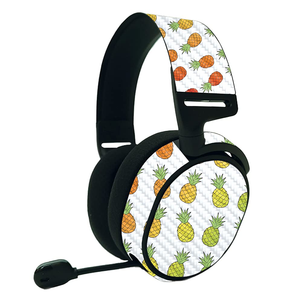 Carbon Fiber Skin for SteelSeries Arctis 9 - Rainbow Pineapple Design | Gaming Headset Protection