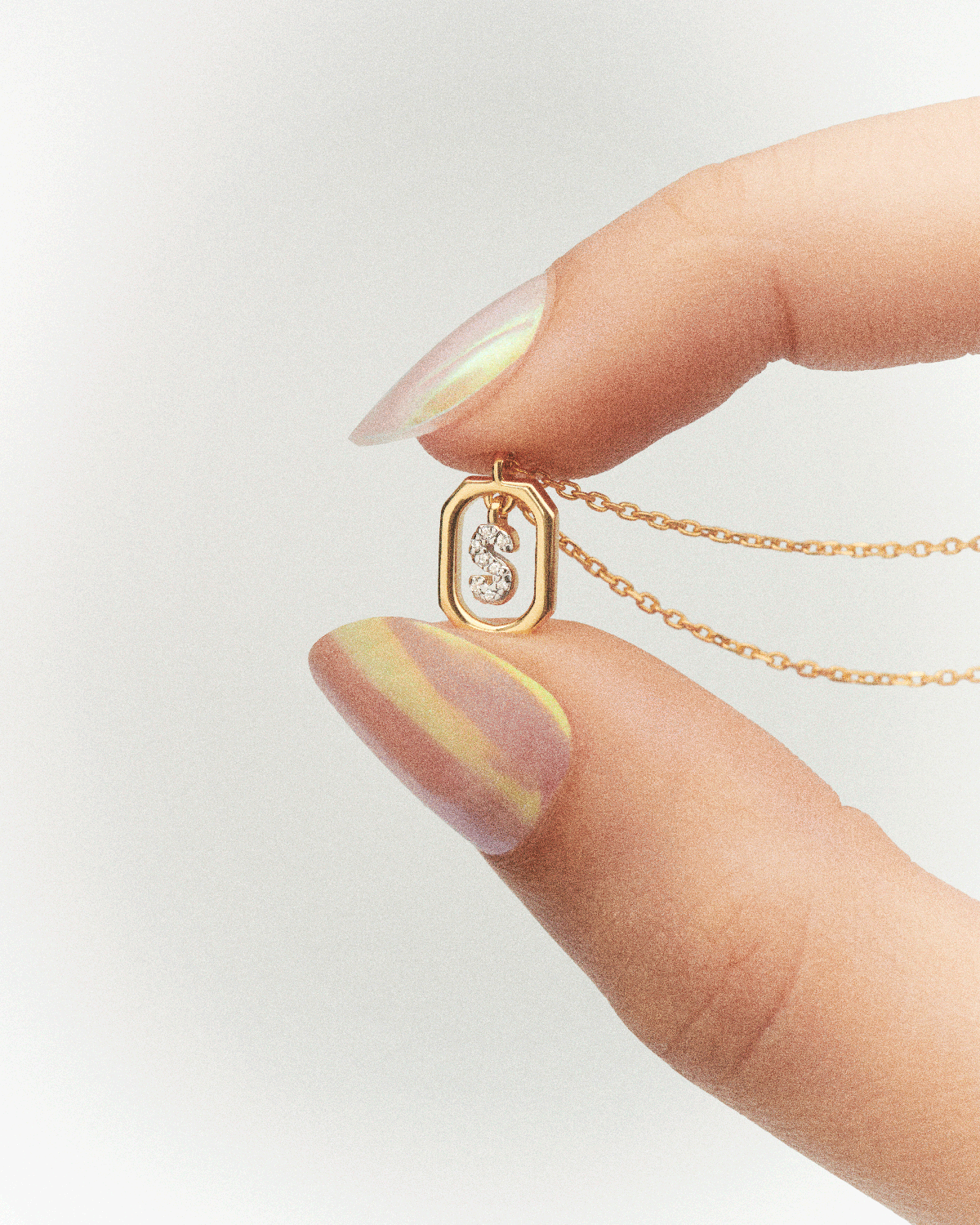 GRID 3 Mini Letter S Necklace - Dainty Initial Pendant for Women | Perfect for Gifts, Everyday Wear & Special Occasions