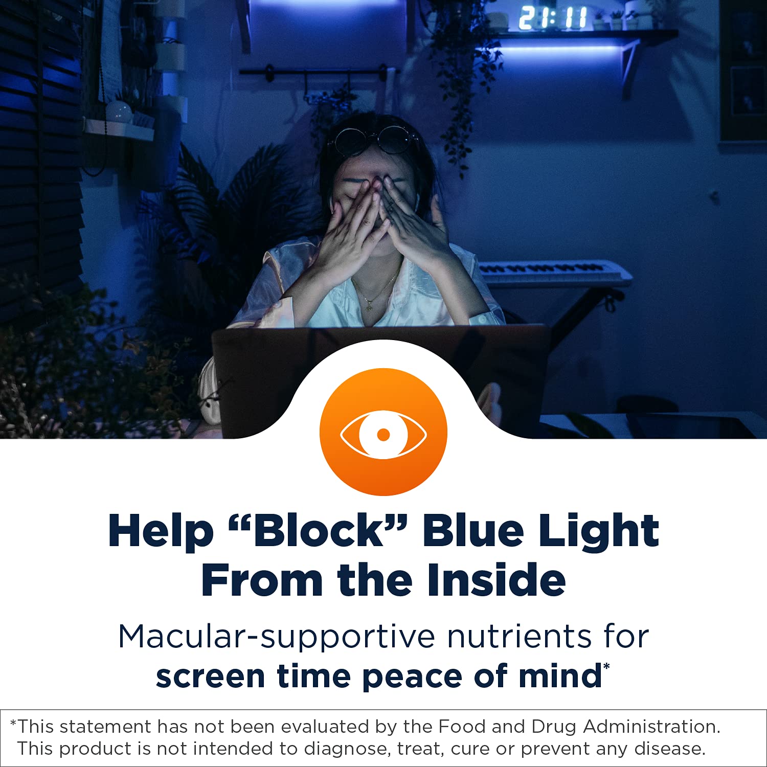 Designs for Health OcuForce Blue Light Eye Support Supplement with Lutein & Zeaxanthin - Vision Protection for Teens & Adults (60 Capsules) - Ideal for Digital Screen Users & Gamers