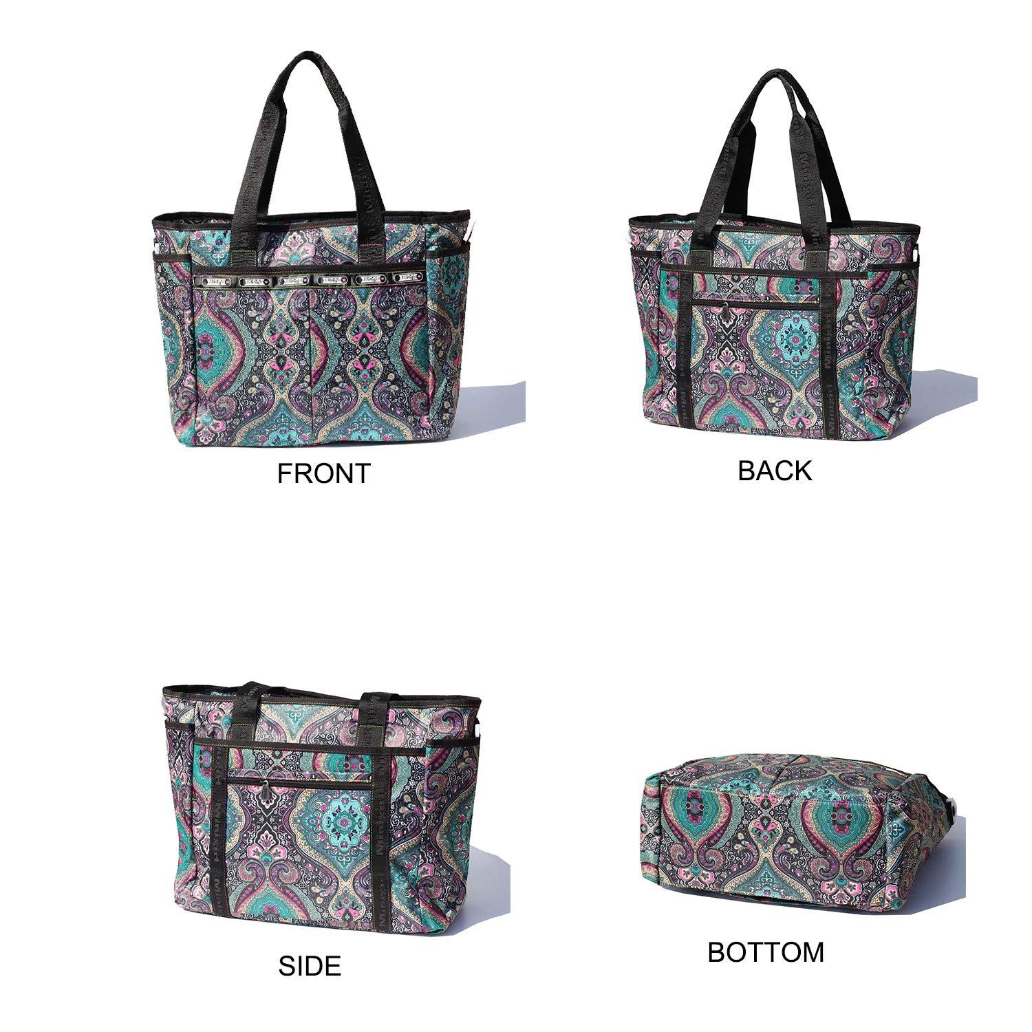 Women's Weekender Overnight Travel Shoulder Bag - Waterproof Carry-On Duffel Gym Tote Luggage for Weekend Getaways, Gym, Work & Travel