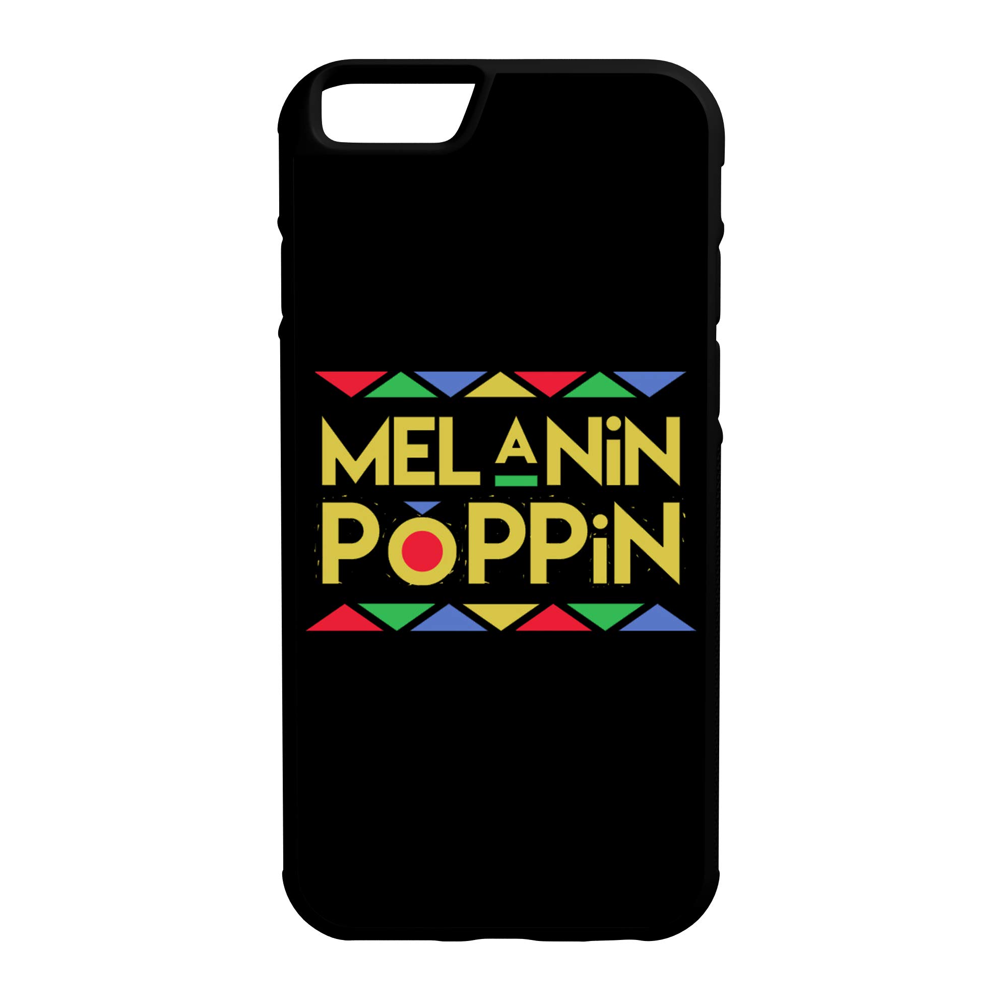 Stylish Melanin Poppin African American Hybrid Protective Case for iPhone 6 - Durable Rubber TPU Cover with Shock Absorption - Perfect for Everyday Use & Cultural Pride