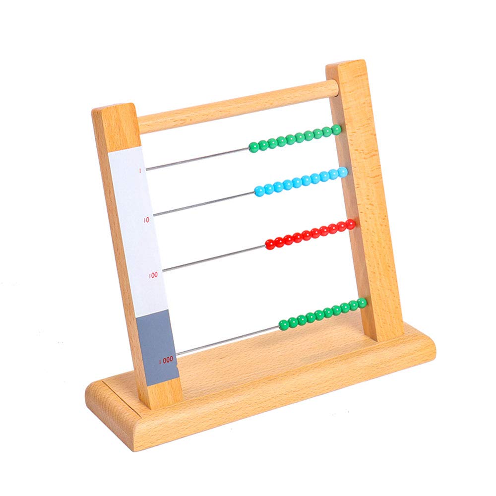 Montessori Small Bead Frame - Math Counting Beads Educational Toy for Toddlers & Preschoolers | Early Childhood Mathematics Learning Material for Homeschool & Classroom Use