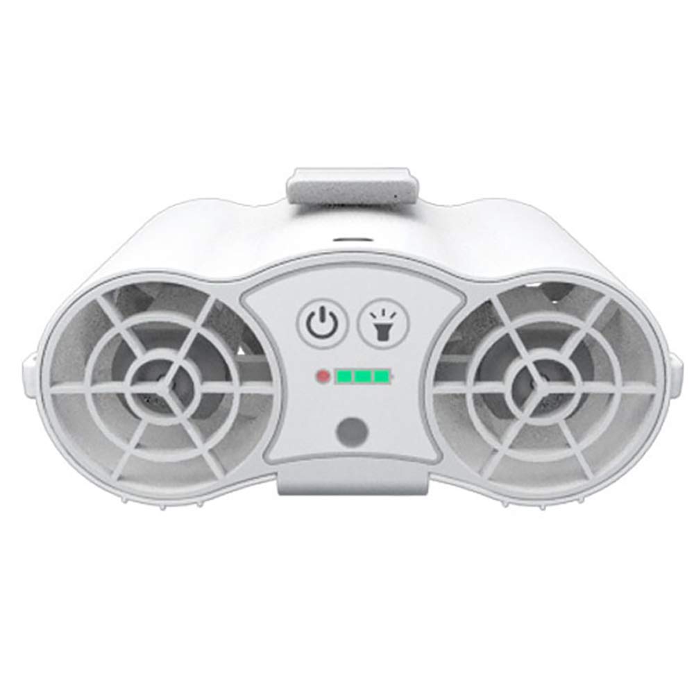 USB Rechargeable Dual Fan Waist Cooler - Portable Hanging Fan with Natural Breeze Simulation, Durable Motor & Long Battery Life - Perfect for Outdoor Activities, Workouts, and Hot Weather Use