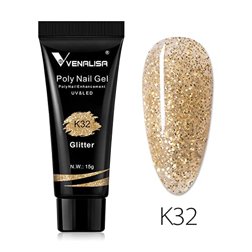 Venalisa Poly Builder Gel - 15g Professional Acrylic Nail Extension Gel for Strong & Natural-Looking Nails | Perfect for Salon, DIY Manicures & Nail Art | K32