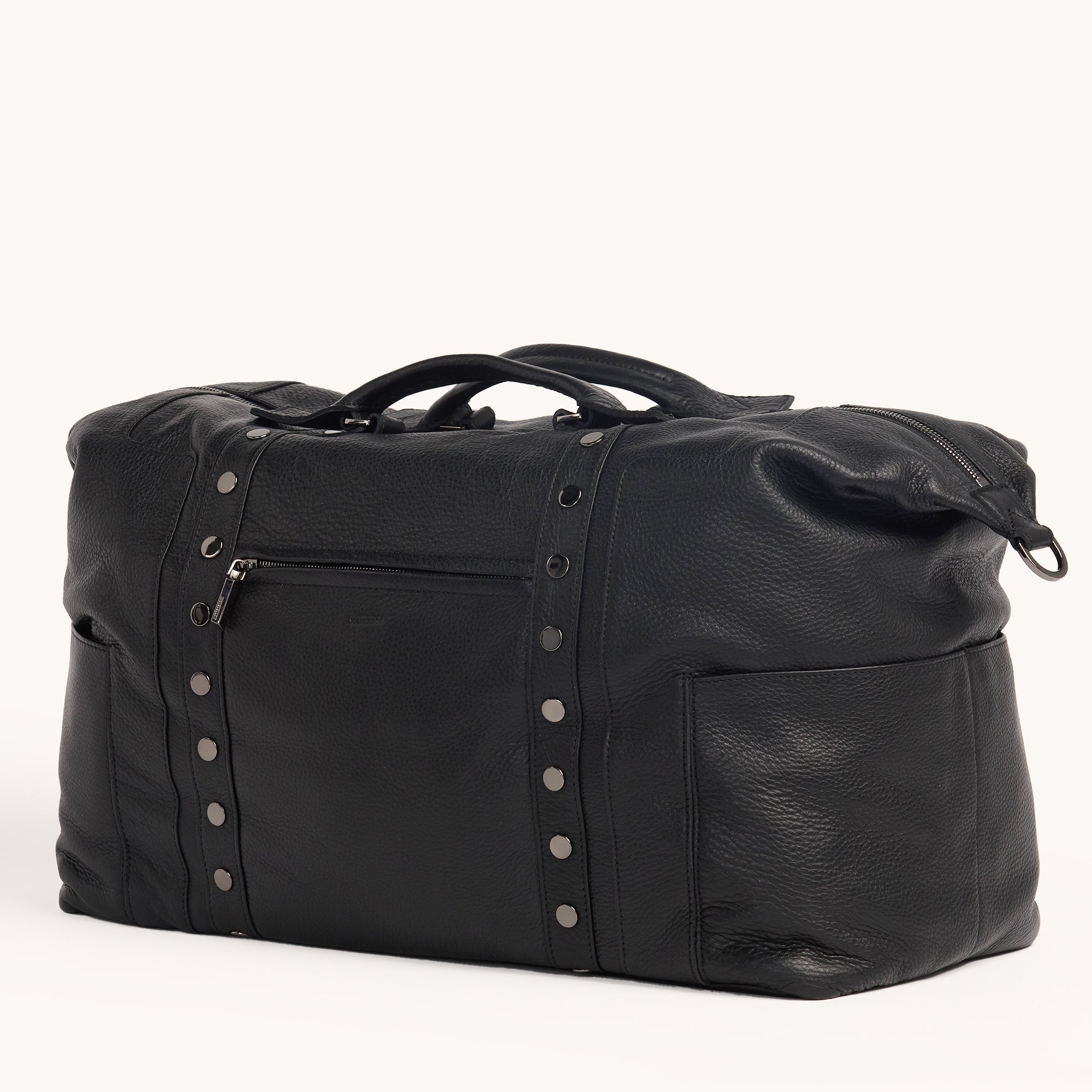 LAX International Carry-On Luggage - Black/Gunmetal Suitcase for Travel, Business Trips & Weekend Getaways
