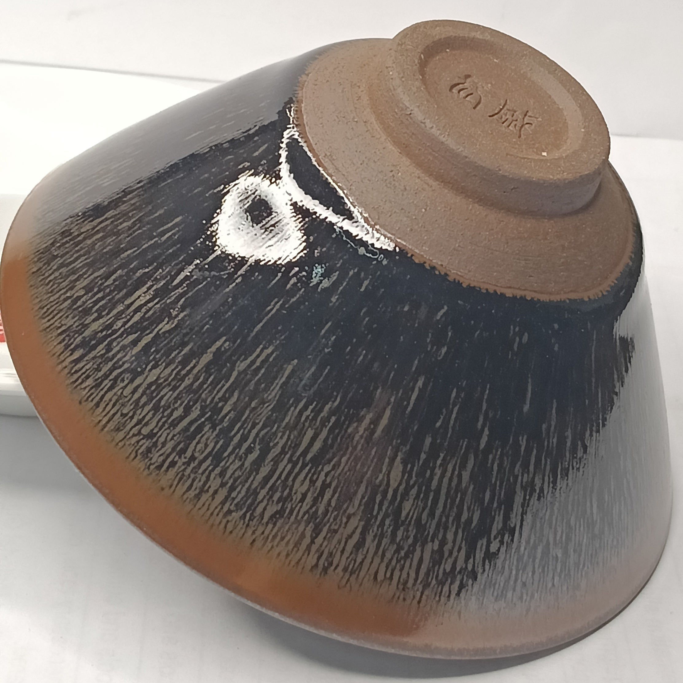 Premium Jianzhan (Tenmoku) Tea Bowls - Handcrafted Jian Ware Ceramic with Golden Rabbit's Fur Glaze - Authentic Chinese Tea Drinking Cups for Matcha, Sencha & Traditional Tea Ceremonies - Perfect Gift for Tea Lovers & Zen Meditation