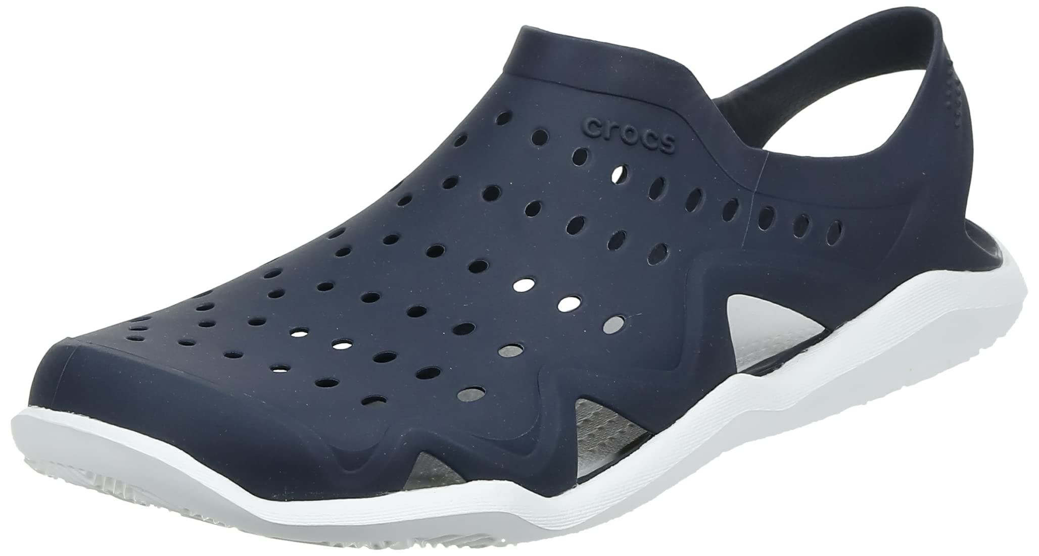 Crocs Men's Swiftwater Wave Sandal - Lightweight Water Shoes for Men, Quick-Dry Comfortable Beach Sandals with Adjustable Straps - Perfect for Swimming, Boating, and Outdoor Adventures