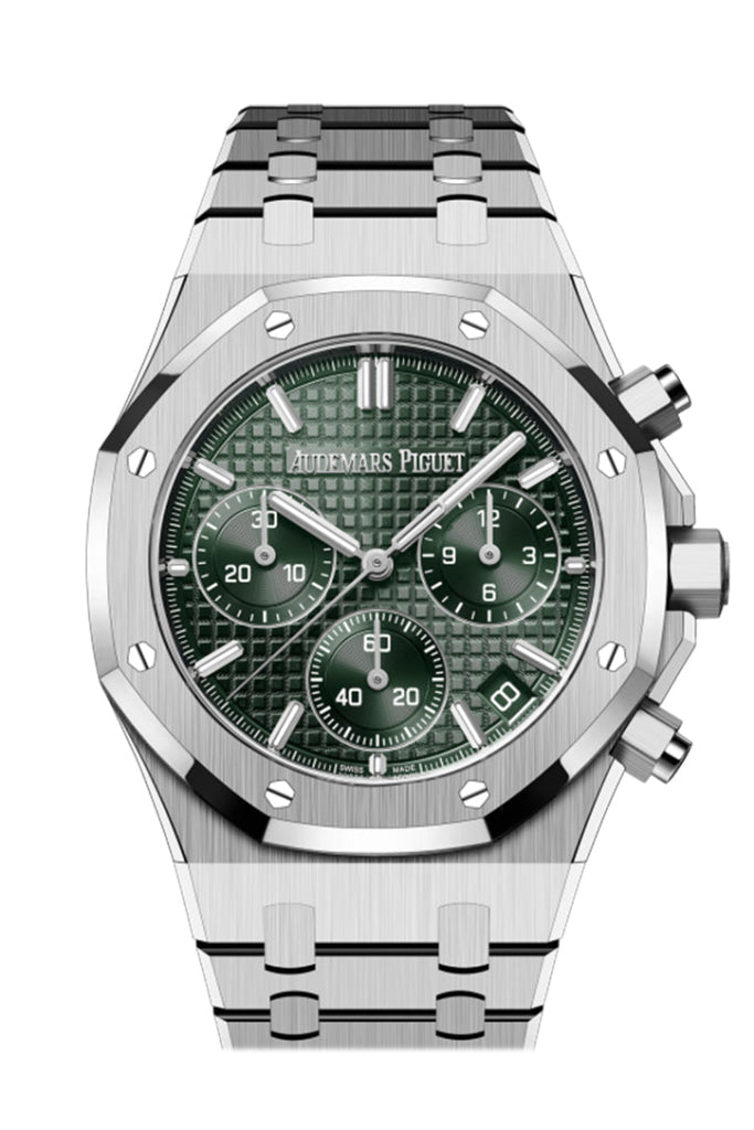 Audemars Piguet Royal Oak 41mm Khaki Green Stainless Steel Men's Watch 26240ST.OO.1320ST.08 - Luxury Automatic Timepiece for Business, Gala & Special Occasions