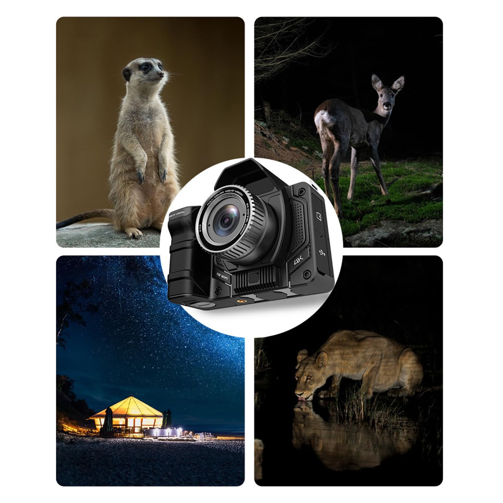 4K 40MP Digital SLR Camera with 5G WiFi & 50X Zoom - 4.2 Inch Touch Screen, Full Color Night Vision, Compact Vlogging Camera for YouTube, Travel Photography and Outdoor Adventures