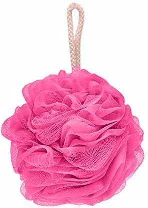 Premium Large Mesh Loofah Sponge Pouf - Exfoliating Body Scrubber for Women, Pack of 1, Multicolor Bath Accessories | Gentle Skin Exfoliation & Deep Cleansing for Daily Shower & Spa Experience