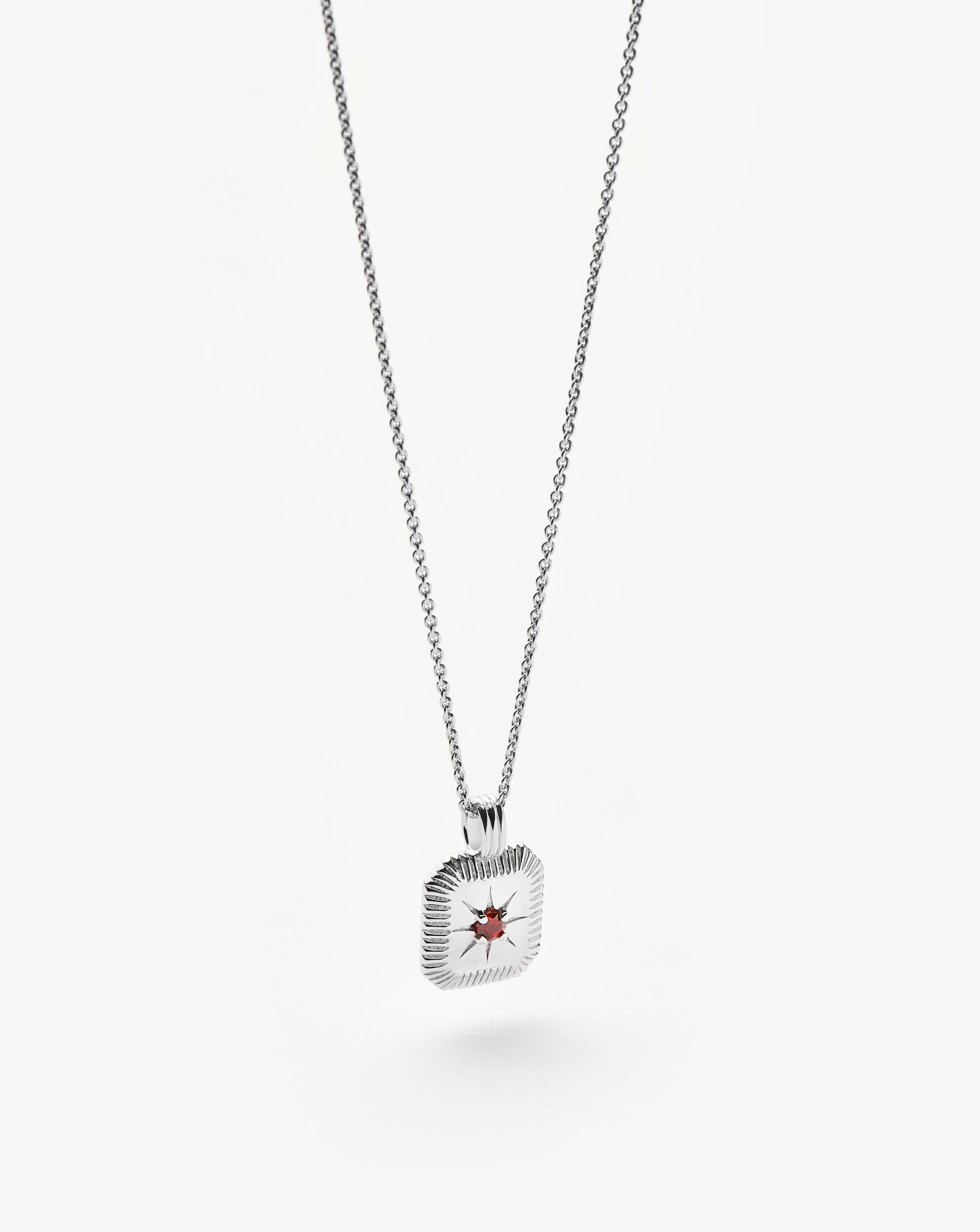Gorgeous January Birthstone Pendant Necklace with Genuine Garnet Stone - Perfect Gift for January Birthdays, Anniversaries & Special Occasions | Elegant Jewelry for Women & Girls