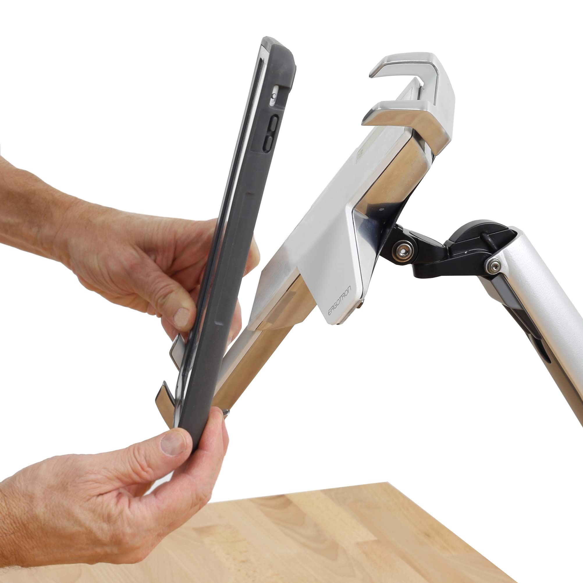 Ergotron Lockable Tablet Mount for 13 Inch Laptops & Tablets - VESA Monitor Arm Add-on for Home & Office Workspace Setup