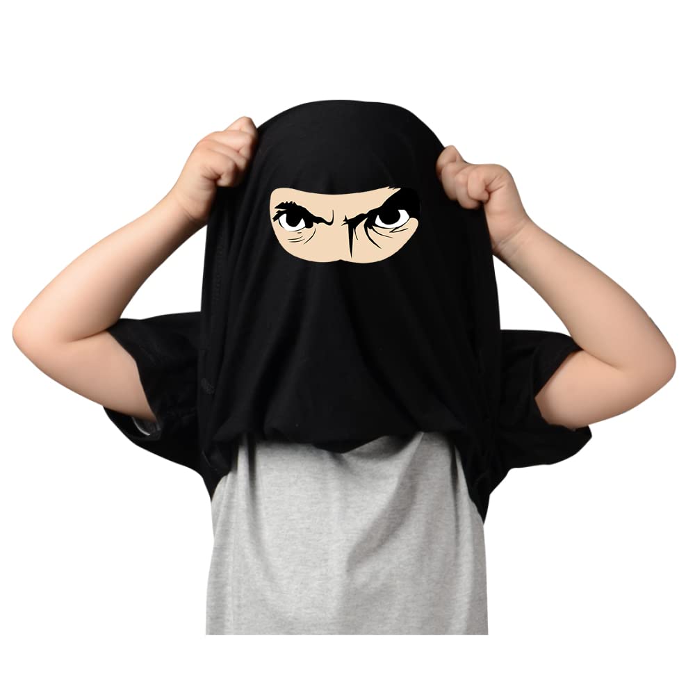 Funny Ninja Disguise Boys T-Shirt - Cool Kids Summer Graphic Tee for Playdates & Costume Parties
