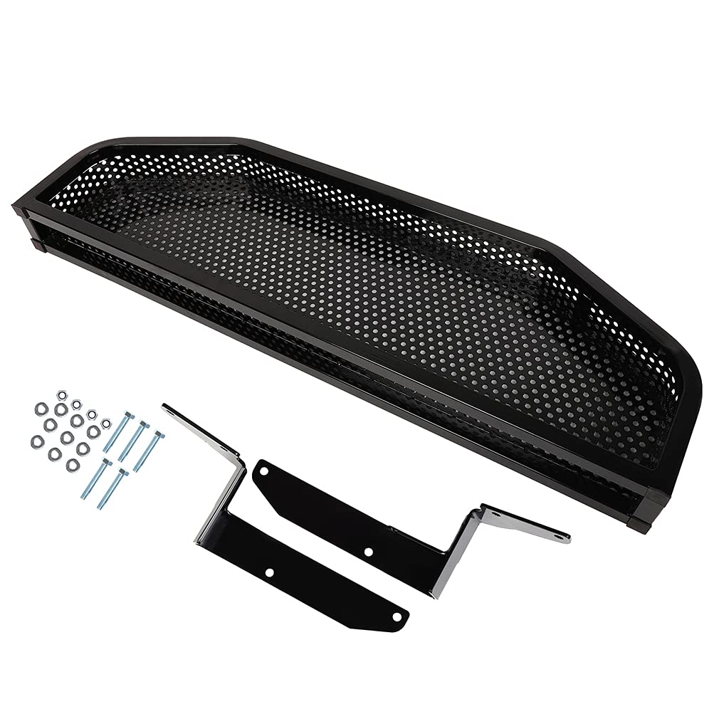 ECCPP Front Steel Storage Basket with Mounting Brackets for Club Car DS Golf Carts - Black | Extra Storage for Golf Clubs & Accessories | Perfect for Golf Course & Outdoor Use