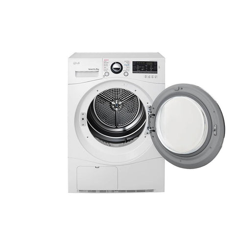 LG TD C80NPW 8kg White Condenser Dryer with Tag On Function - Perfect for Small Laundry Rooms & Energy-Efficient Home Use