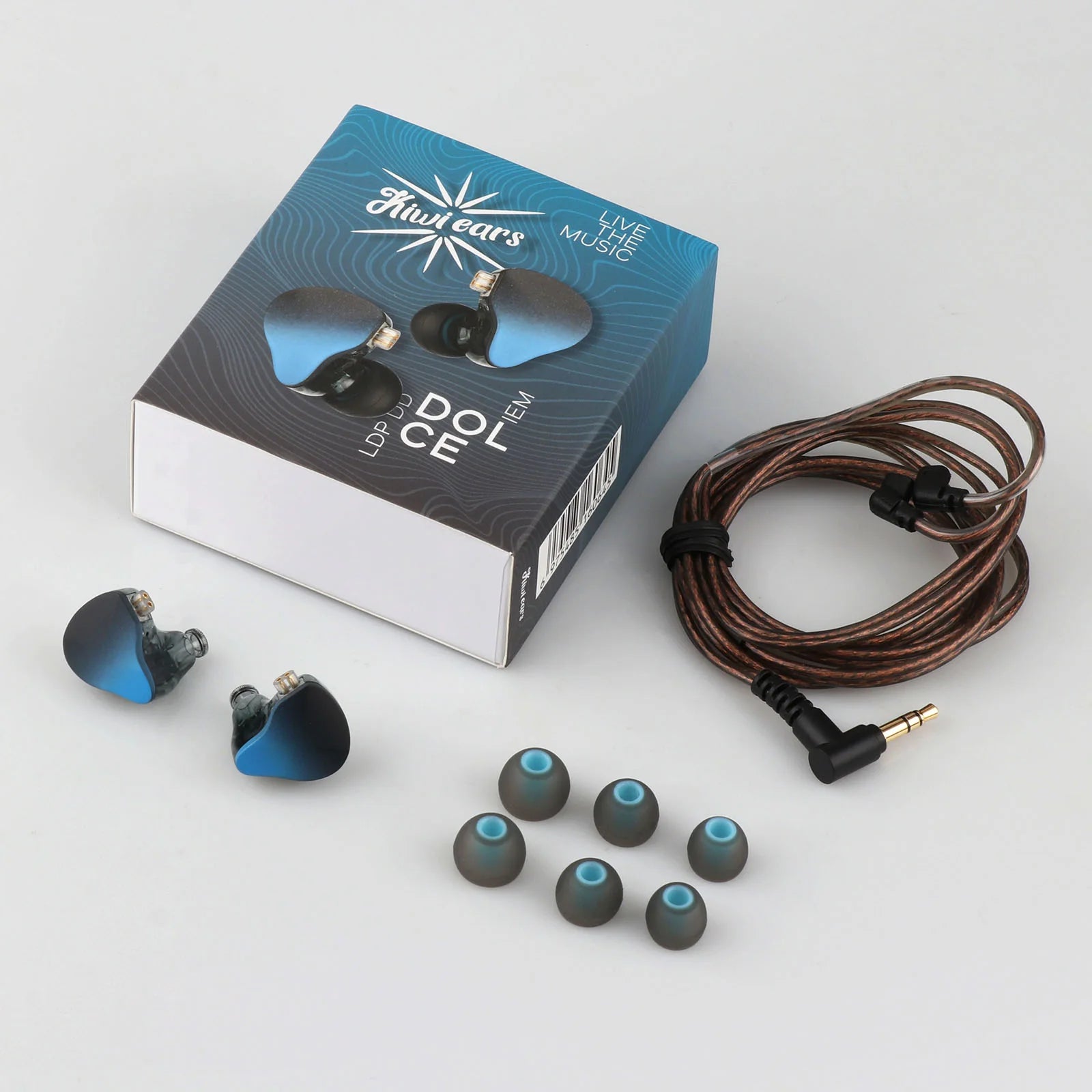 Kiwi Ears Dolce In-Ear Headphones IEM - High-Fidelity Sound for Audiophiles, Musicians & Gamers - Perfect for Studio Recording, Live Performances & Gaming Sessions