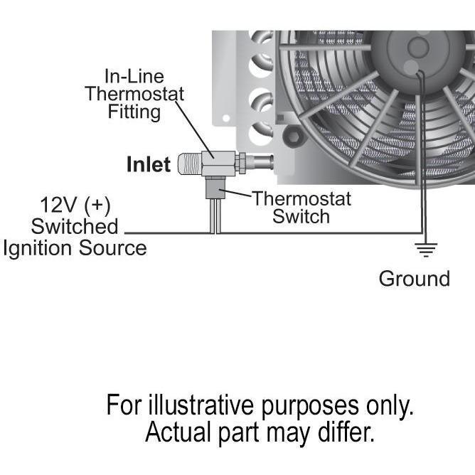 DERALE 180F On 165F Off Thermostat Fan Control Kit - 13021 - Perfect for Automotive Cooling Systems & Radiator Fans