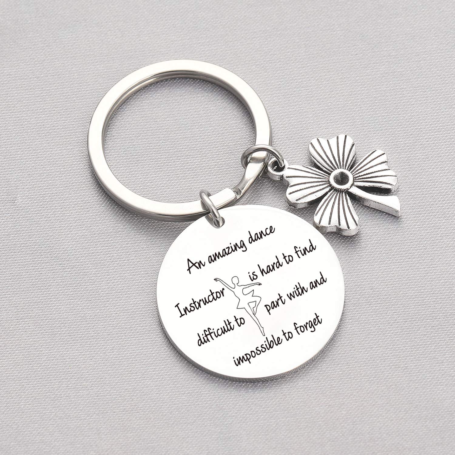 Dance Instructor Keychain - Unique Dance Teacher Gift, Dancer Appreciation Keyring for Birthday, Christmas, or Graduation - Perfect for Teachers, Friends, and Dance Enthusiasts