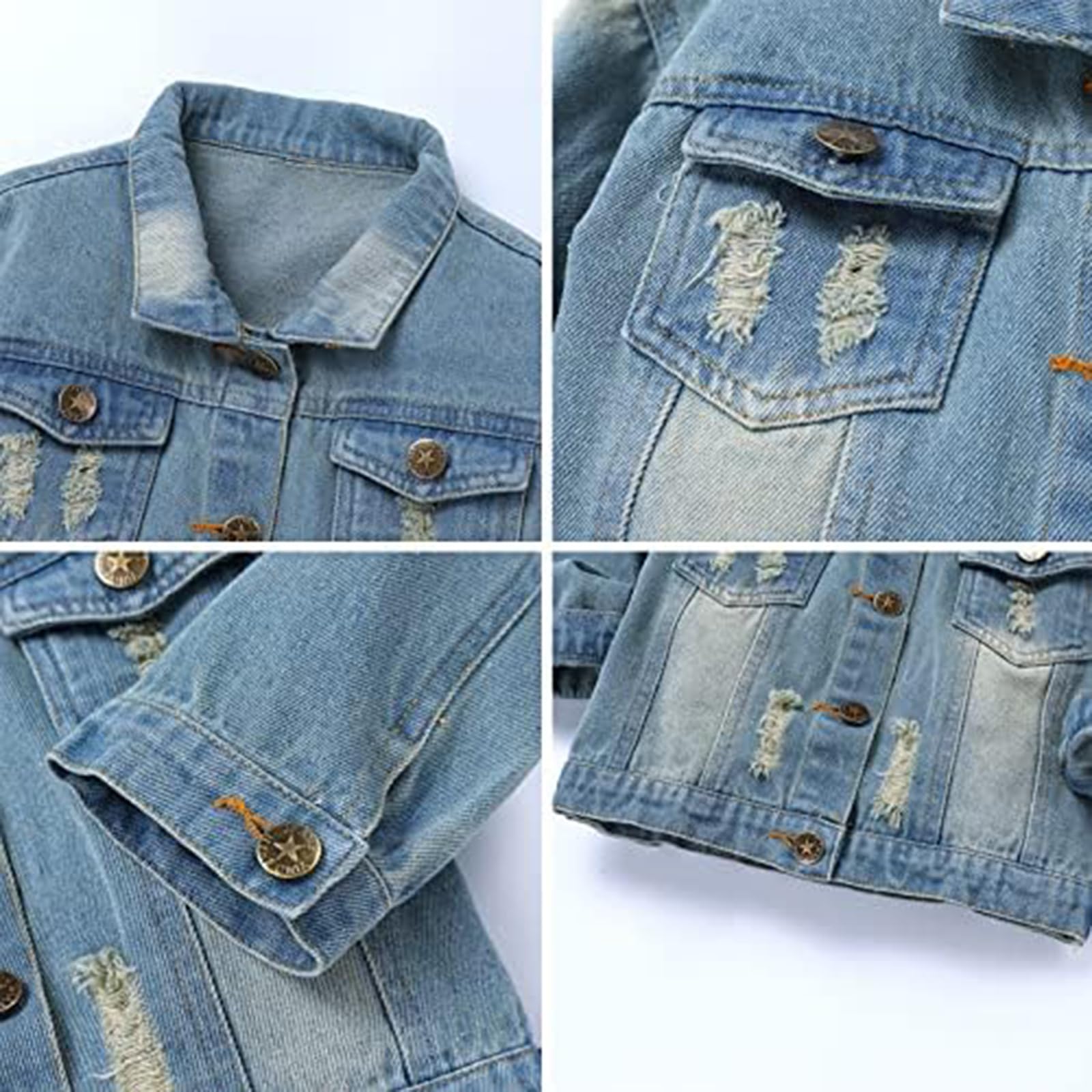 Baby Boys & Girls Denim Jacket - Toddler Button Down Jeans Jacket Top Coat for Kids | Casual Outerwear for Playdates, Preschool & Family Outings