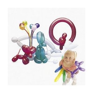 Fun Express Animal Modeling Balloons - 144-Piece Party Decorations Set for Birthday Parties, VBS, Vacation Bible School & Events - Latex Balloon Animals Kit for Kids Crafts & Classroom Activities