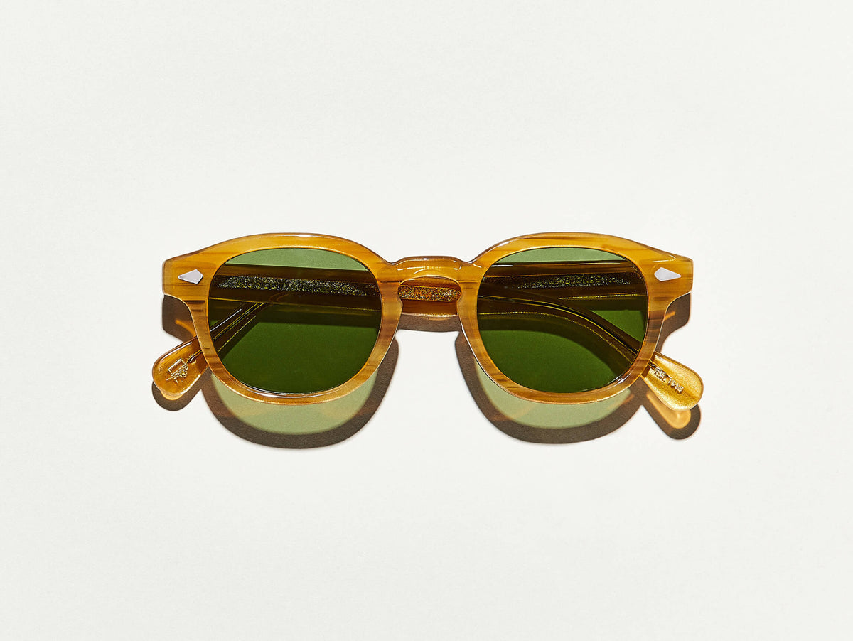Moscot Lemtosh Blonde 52 Green Eyeglasses - Vintage-Inspired Acetate Frames for Men & Women - Perfect for Reading, Fashion, and Everyday Wear