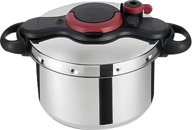 Tefal Clipso Minut Easy 6L Stainless Steel Pressure Cooker - Fast & Safe Cooking for Soups, Stews & Family Meals