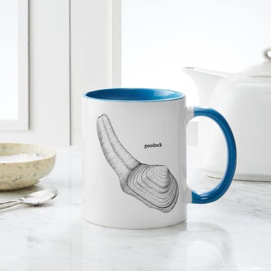 Geoduck Ceramic Coffee Mug 11 oz (325 ml) - Funny Novelty Gift for Coffee Lovers, Perfect for Home, Office & Gifts