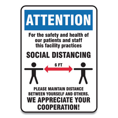 Accuform® Social Distance Signs - 7