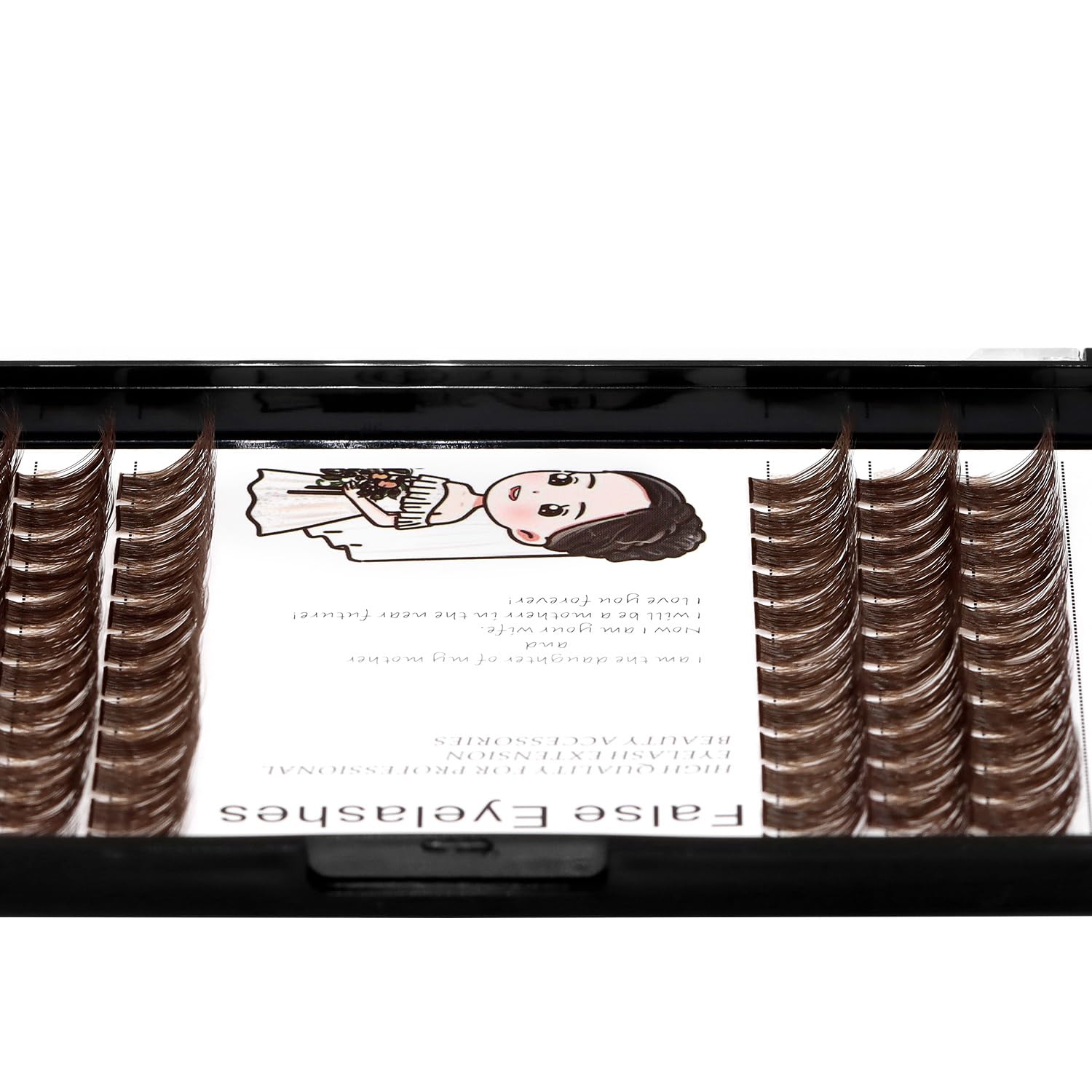 Premium 84 Clusters Large Pack D Curl Volume Lashes Set - Wide Cluster False Eyelashes for DIY Eyelash Extensions | Individual Lashes for Women | Natural Brown 10mm | Perfect for Parties, Weddings & Daily Wear