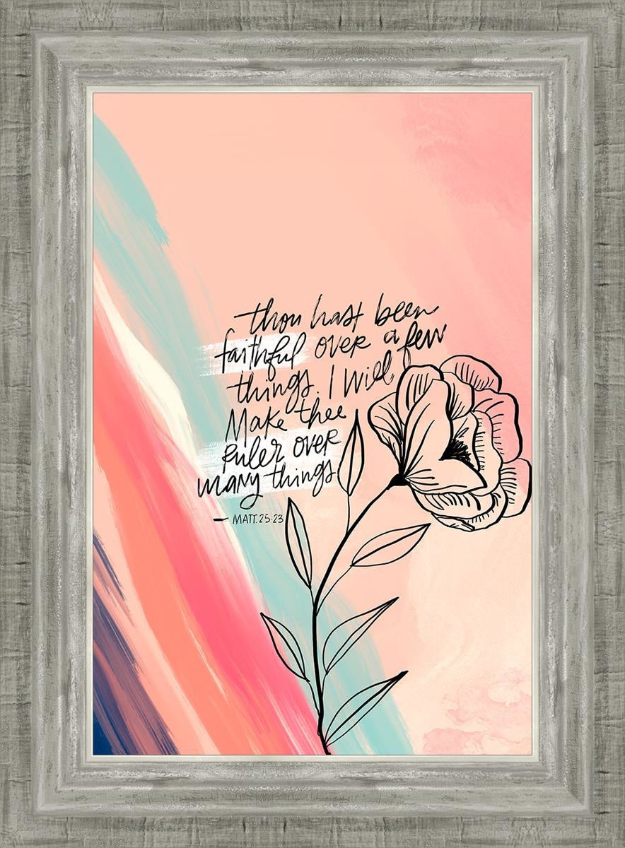 Faithful By Rhonna Farrer - Inspirational Christian Wall Art & Home Decor for Bedroom, Living Room, Office - Perfect for Gifts, Bible Study & Faith-Based Interior Design