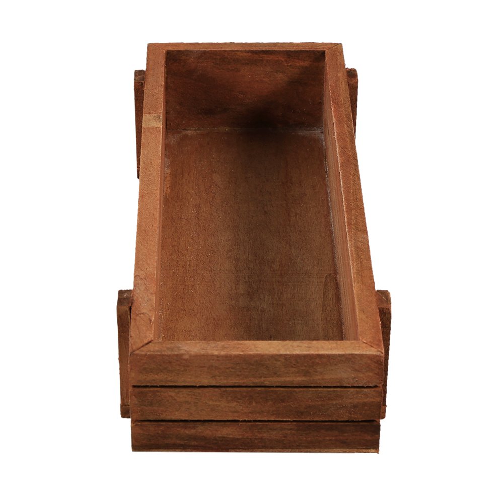 Haofy Wooden Planter Box - Rectangle Flower Pot for Succulents, Herbs & Garden Plants | Rustic Countryside Style Wooden Trough for Patio, Balcony & Outdoor Decor | Perfect for Gardening, Snack Storage & Home Organization