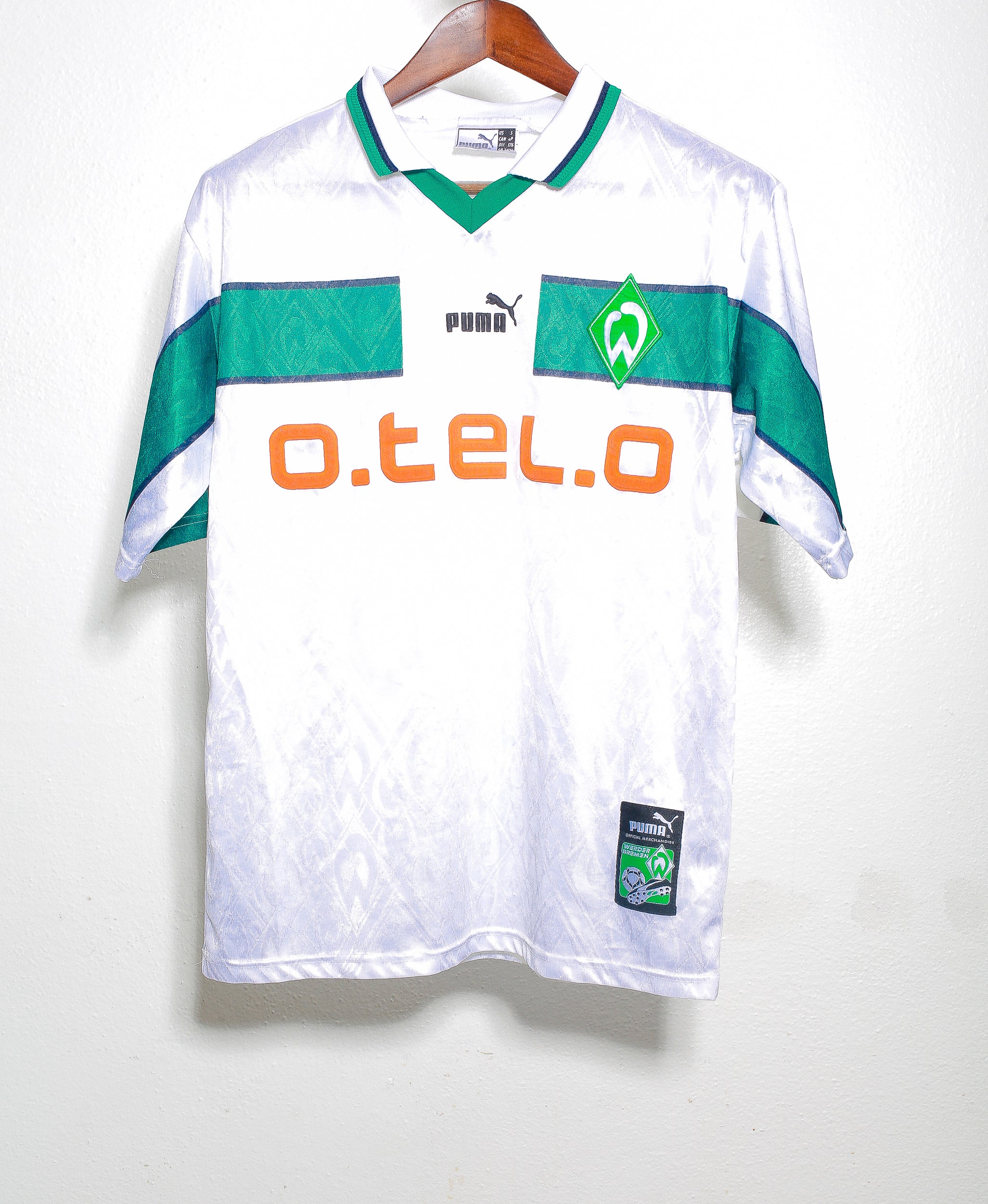 Original 1998-1999 Werder Bremen Soccer Jersey (Size S) - Vintage Football Shirt for Fans, Collectors & Retro Sports Enthusiasts - Perfect for Match Days, Cosplay & Memorabilia Display