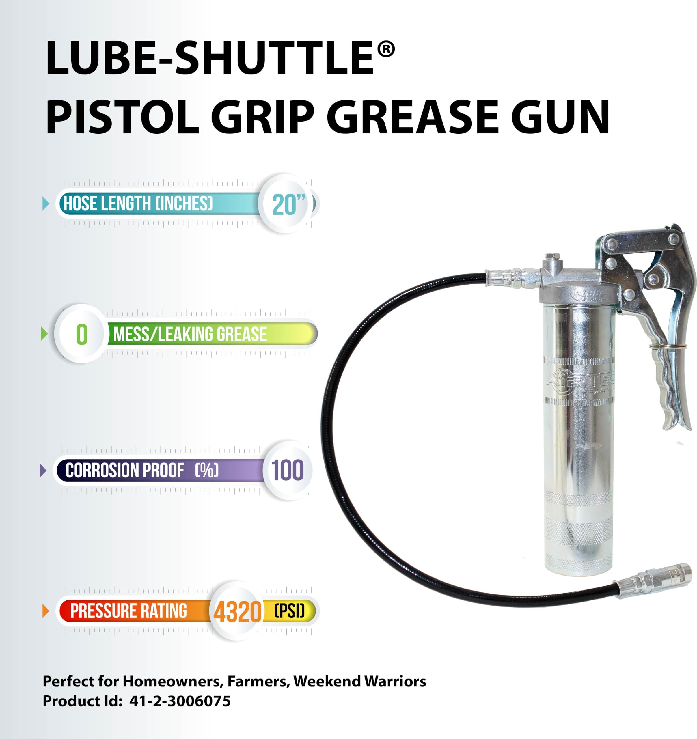 Lube-Shuttle® Lawnmower Greasing Kit - Easy Lubrication for Lawn Mowers, Tractors & Garden Tools - Perfect for Home & Professional Maintenance