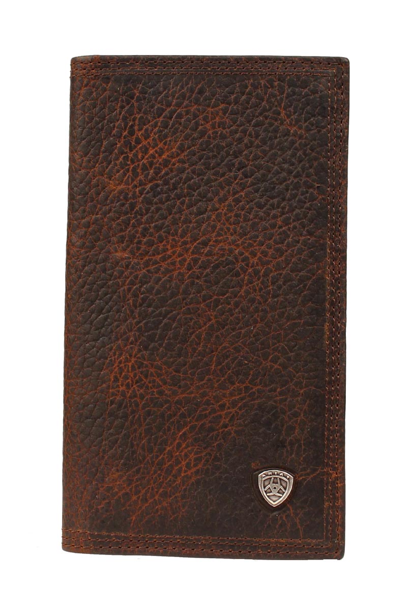 Ariat Rodeo Performance Work Wallet - Genuine Leather Bifold Wallet for Men with RFID Protection | Perfect for Cowboy, Rancher, and Outdoor Work | Durable Everyday Carry for Ranch, Rodeo, and Construction Sites