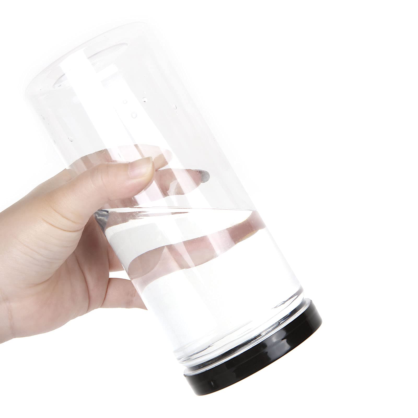 8-Pack 32oz Clear Plastic Jars with Black Lids - BPA Free PET Food Storage Containers for Pantry, Kitchen & Home Organization - Ideal for Dry Foods, Spices, Baking Supplies & Crafts
